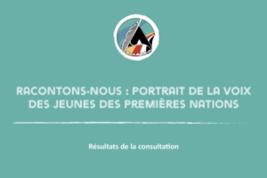Chaire-réseau de recherche sur la jeunesse (CRJ) volet Jeunes Autochtones et Réseau jeunesse des Premières Nations Québec-Labrador (RJPNQL). (2021). Racontons-nous : portrait de la voix des jeunes des Premières Nations. Résultats de la consultation. Chaire-réseau de recherche sur la jeunesse du Québec (CRJ).