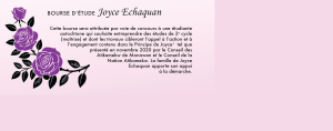 Bourse d&rsquo;étude Joyce Echaquan pour étudiante autochtone de 2e cycle
