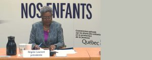Quatre co-chercheurs de la CRJ volet Jeunes Autochtones aux audiences de la CSDEPJ