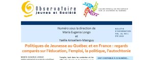 Parution du bulletin de l&rsquo;Observatoire Jeunes et Société (OJS)