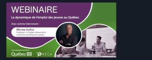Webinaire : la dynamique de l’emploi des jeunes au Québec