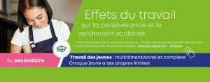 Nouvelles infographies | Travail chez les jeunes pendant leurs études