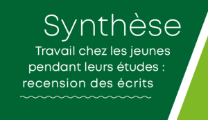 Supeno, E., Longo, M. E. et Lapointe-Garant, M. (Réalisée par PRÉCA). (2025). Travail chez les jeunes pendant leurs études. Recension des écrits [Synthèse]. Chaire-réseau de recherche sur la jeunesse du Québec.