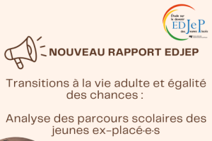Goyette, M., Picard, J., Esposito T.  (2025). Transitions à la vie adulte et égalité des chances : analyse des parcours scolaires des jeunes ex-placé·e·s [Synthèse]. École nationale d’administration publique.