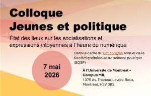 Jeunes et politique – État des lieux sur les socialisations et expressions citoyennes à l’heure du numérique