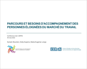 Chaire-réseau Jeunesse. (2022, 12 mai). Parcours et besoins d&rsquo;accompagnement des personnes éloignées du marché du travail | conférence-midi [Vidéo]. Youtube.
