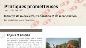Chaire-réseau jeunesse, Puamun Meshkenu. (2026). Initiative de mieux-être, d’éducation et de réconciliation : Les expéditions Mamu Nikantetau, collection Pratiques prometteuses, no 2 (octobre). Chaire-réseau de recherche sur la jeunesse du Québec.